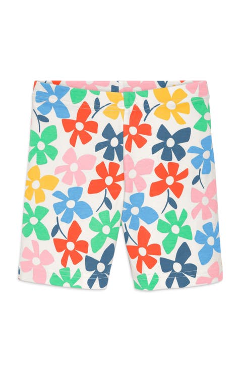 Kids Organic Pj Short In Rainbow Blooms (Toddler, Little Kid, Big Kid)