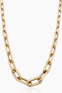Oradina 14K Yellow Gold Aurum Link Necklace