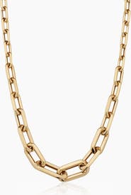 Oradina 14K Yellow Gold Aurum Link Necklace