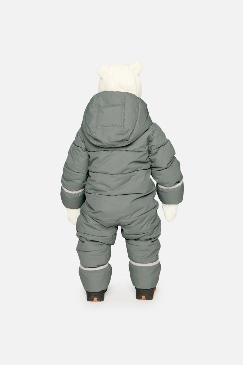 Waterproof Hooded One Piece Snowsuit, Alternate, color, Sage Green