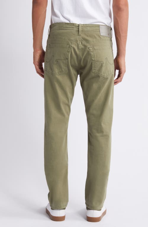 Ag Everett Slim Straight Leg Pants In Green