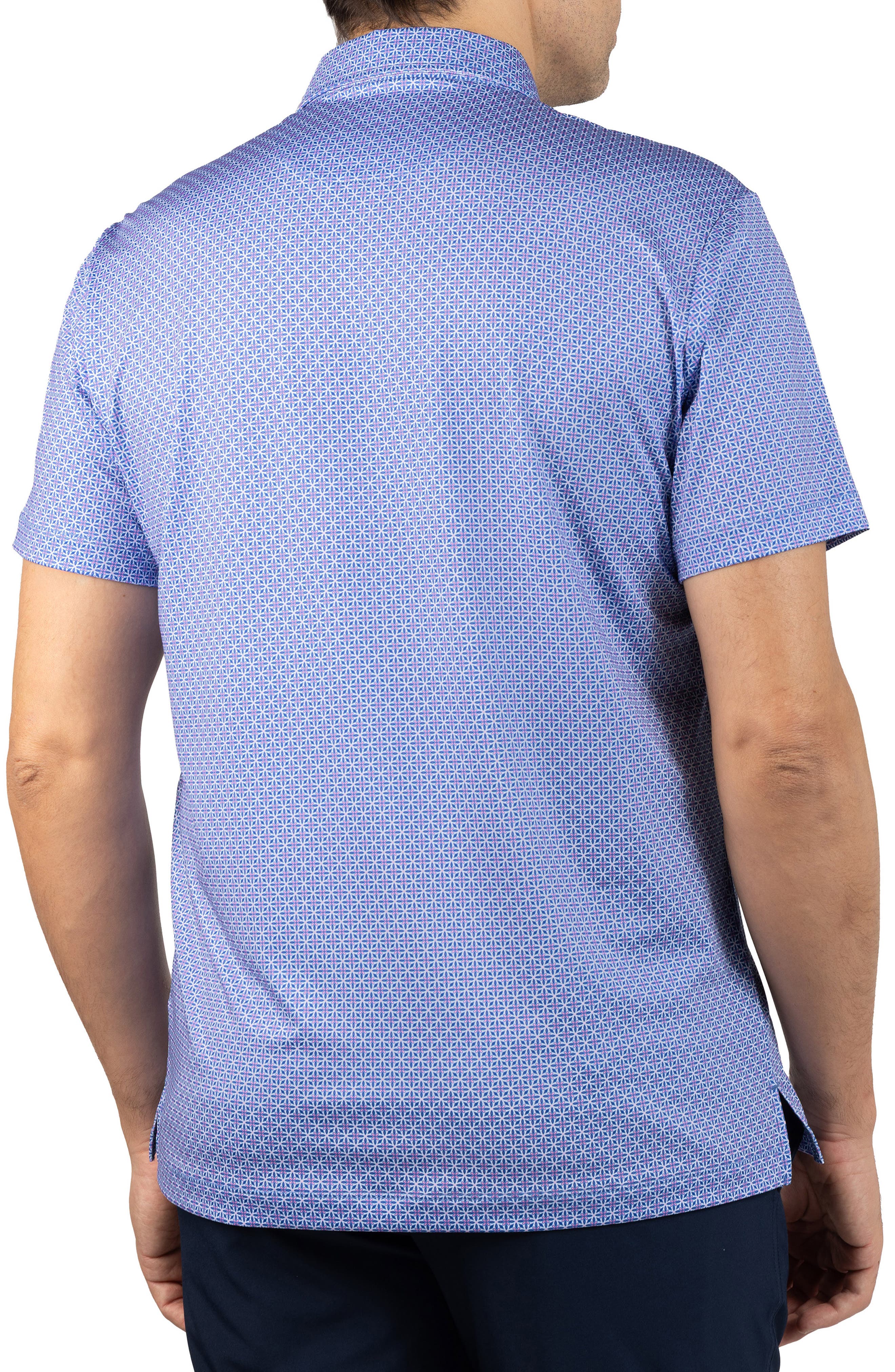 Geo Floral Performance Polo - image 4