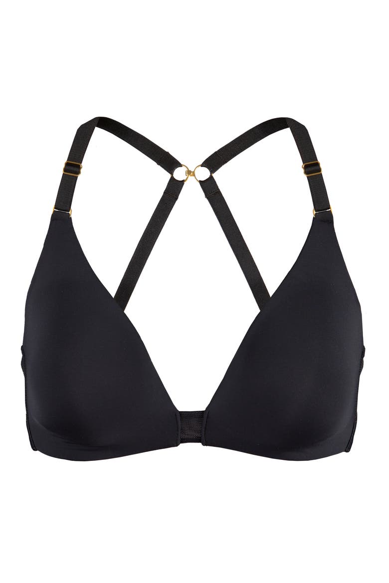 The Flex No-Wire Bra, Alternate, color, JET BLACK