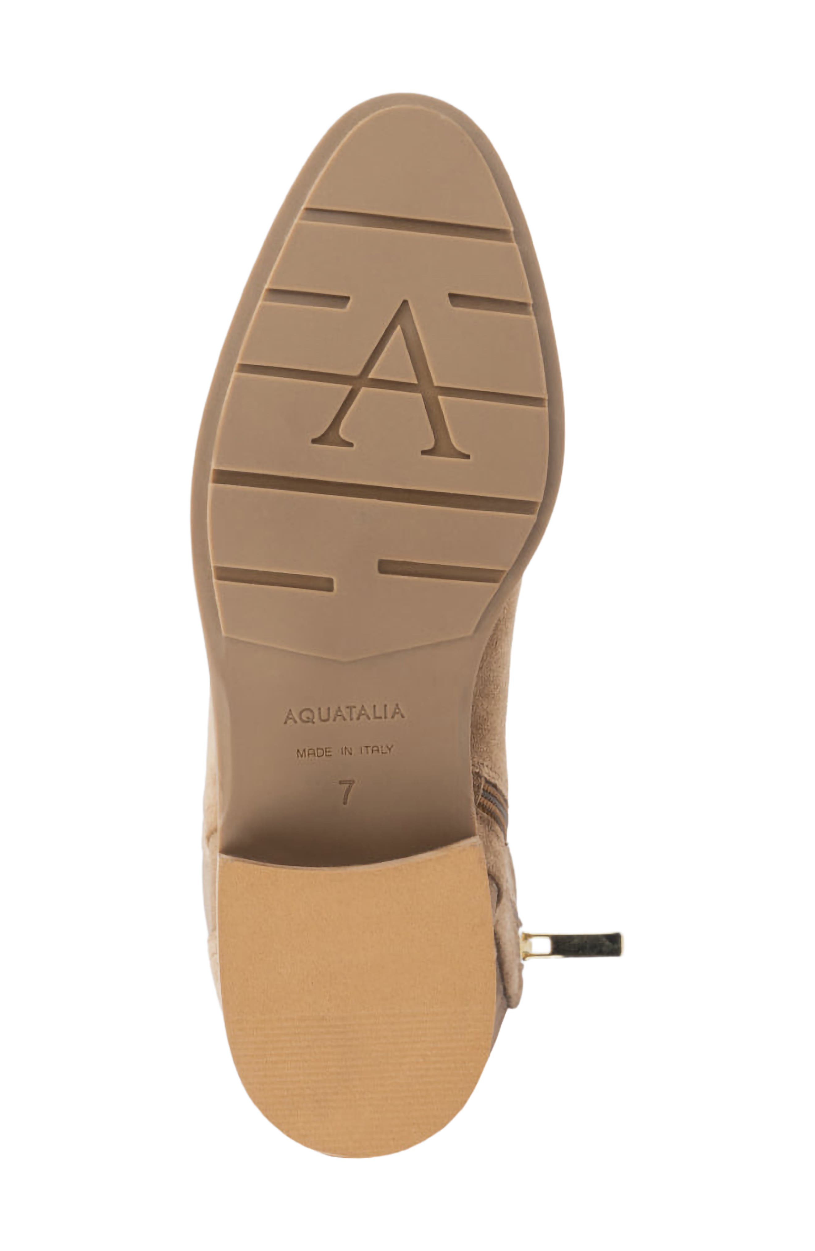 Aquatalia Nolita Weatherproof Knee High Boot, Alternate, color, Champagne Suede