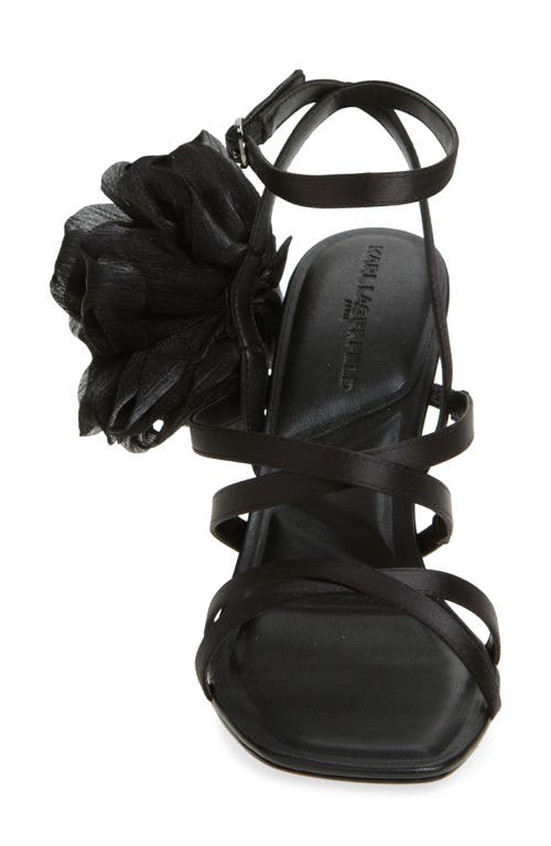 Karl Lagerfeld Paris Caela Rosette Sandal In Black