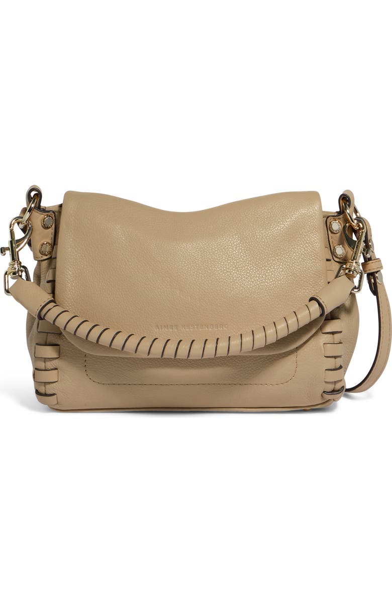 AIMEE Mini Zen Leather Crossbody Bag, Main, color, Camel