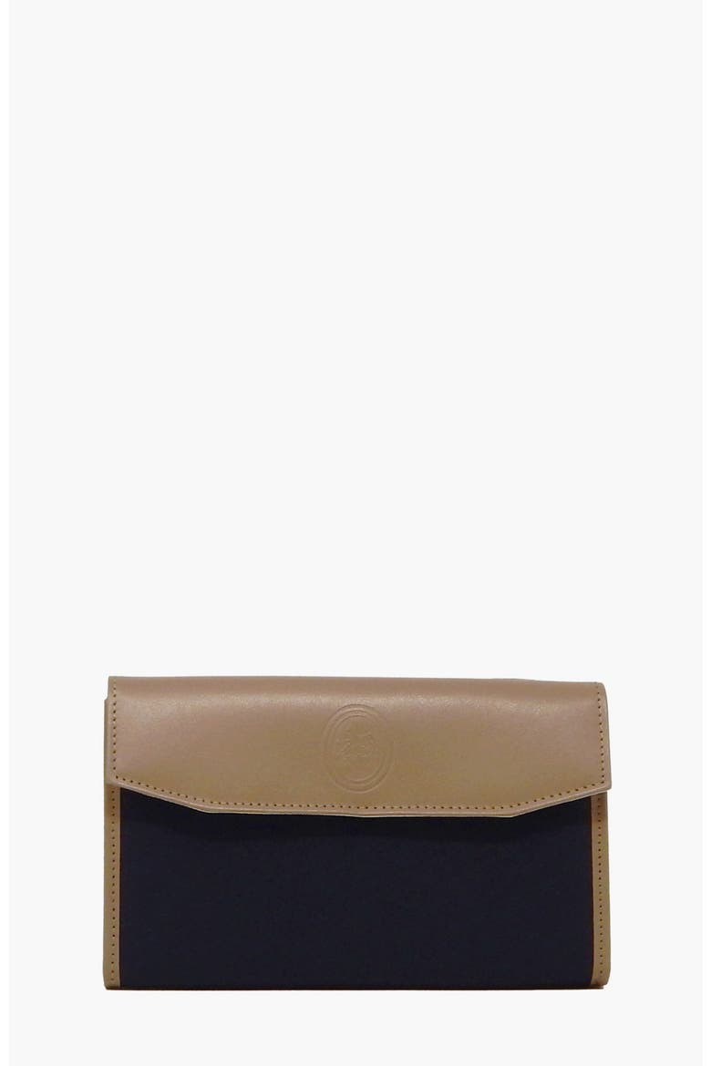 Charming Wallet 222, Alternate, color, Navy / Beige