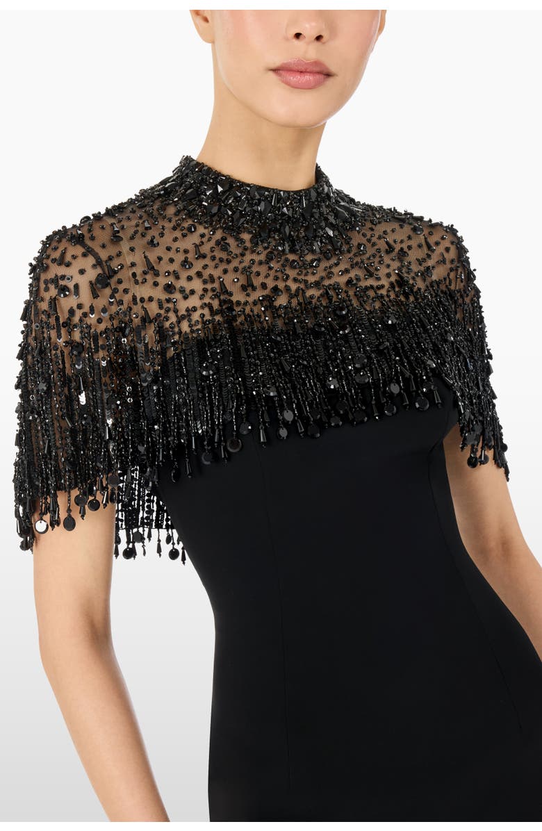 Jenny Packham Livia Beaded-Embellishment Maxi Dress, Alternate, color, Liquorice