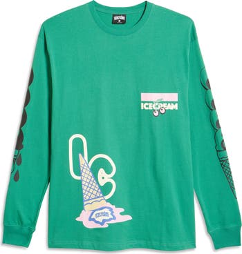 Men's Waffle Cone Long Sleeve Graphic Tee