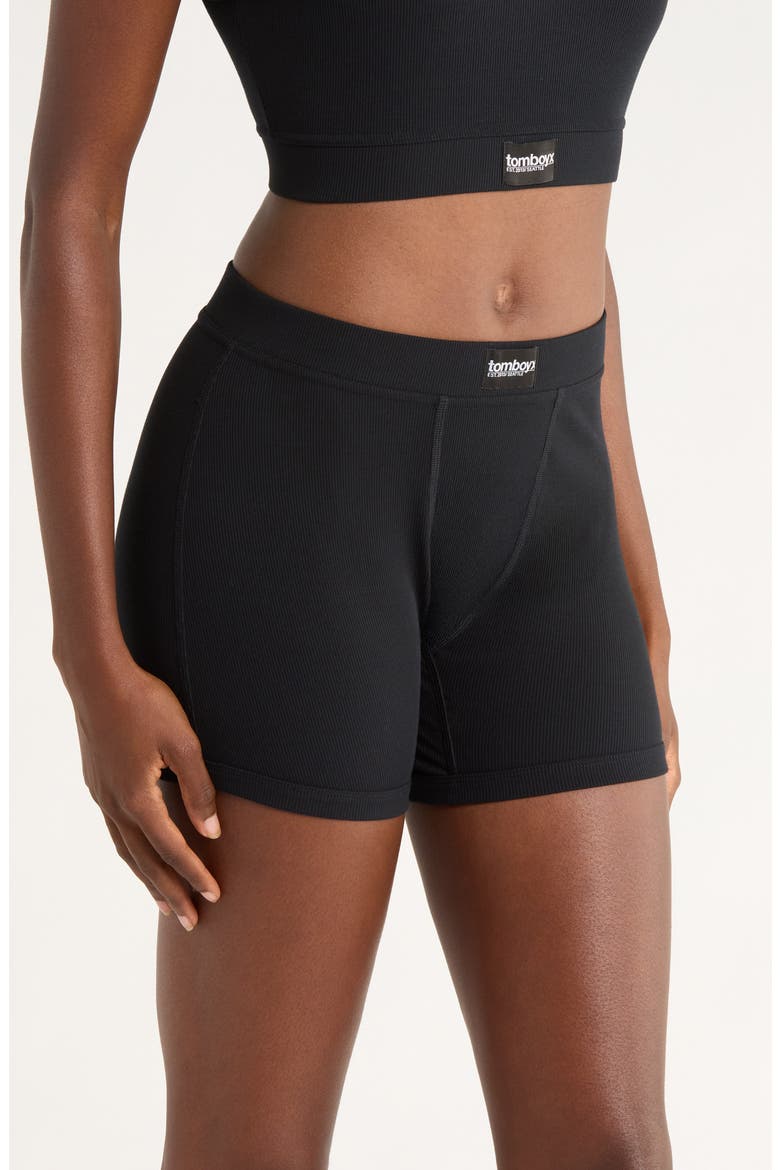 Rib 4.5-Inch Boxer Briefs, Alternate, color, BLACK