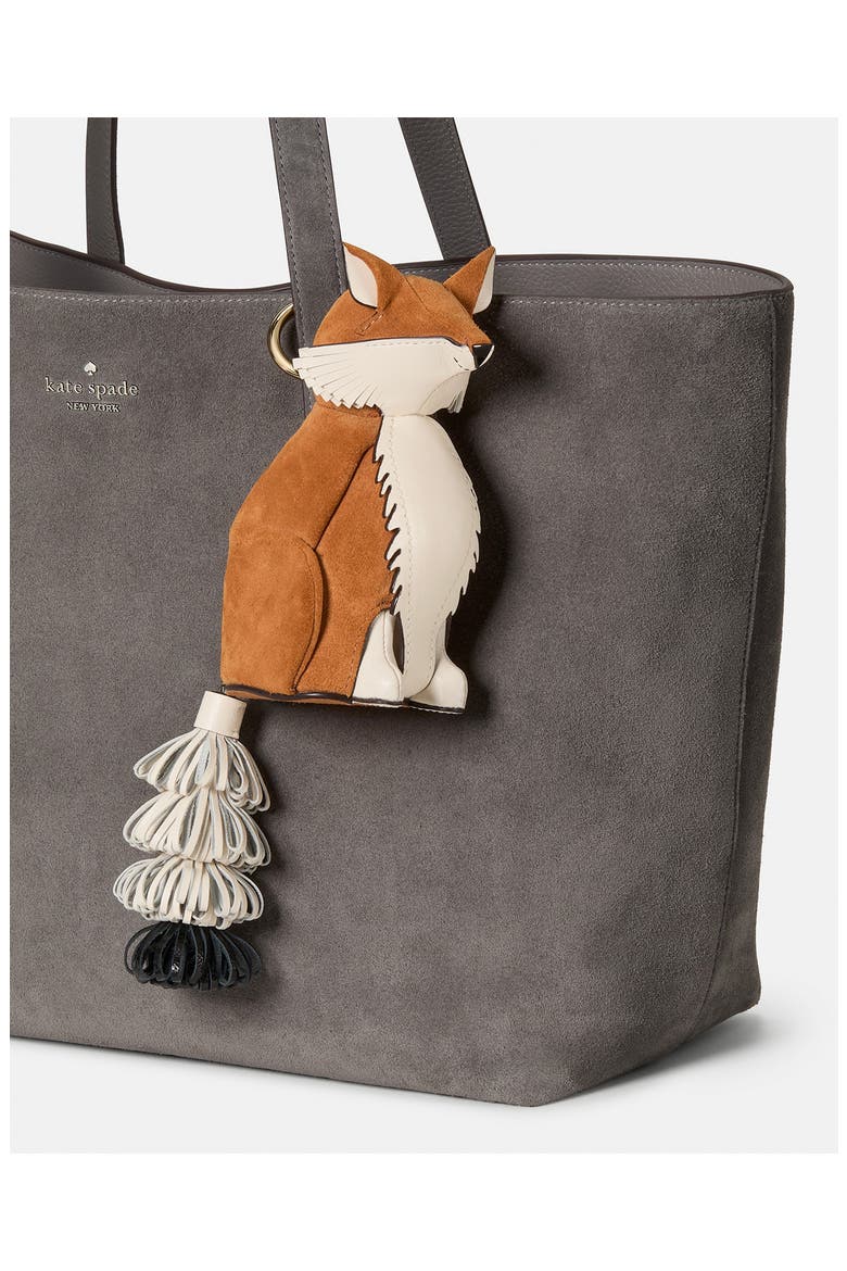 Kate Spade New York critters suede ginger fox coin purse (Women