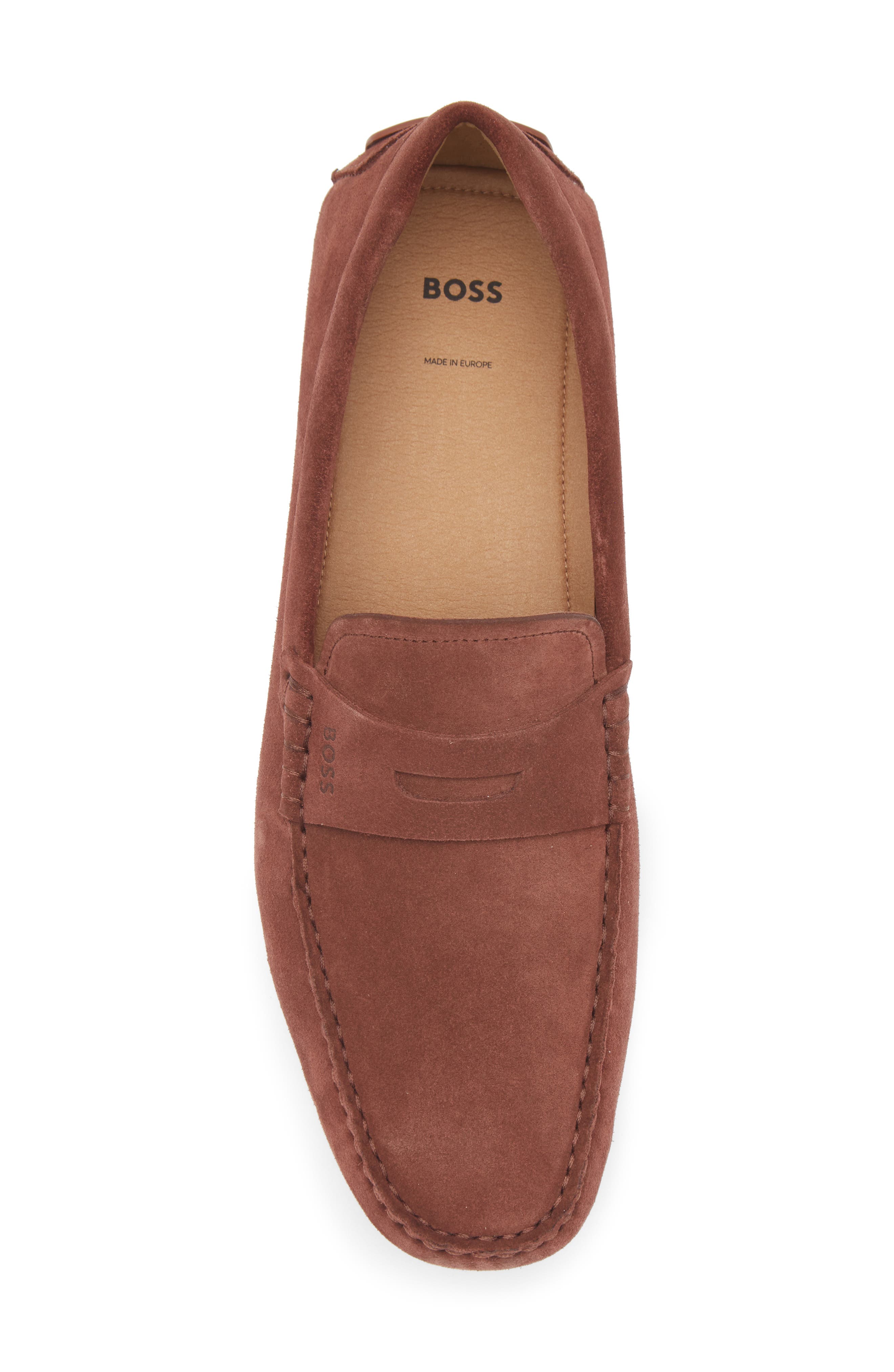 BOSS Noel Penny Loafer, Alternate, color, Rust/ Copper