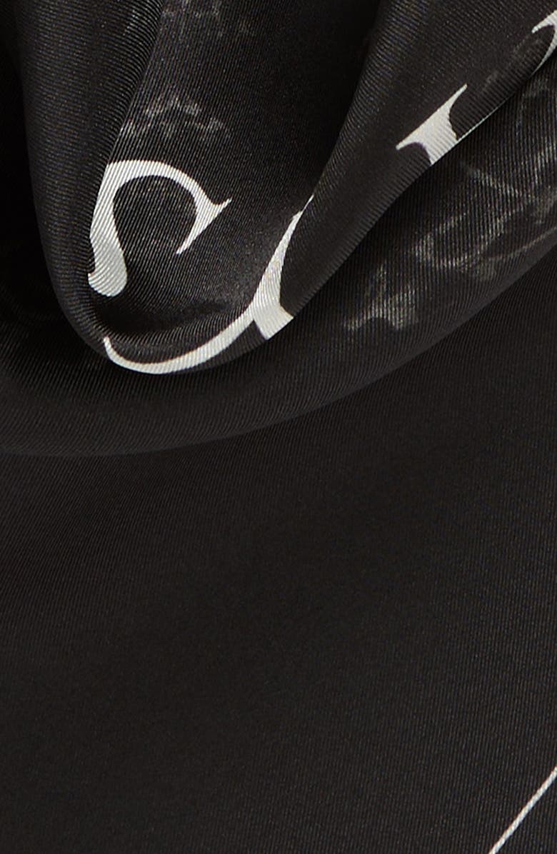 AllSaints Escalera Heart Silk Square Scarf, Alternate, color, 