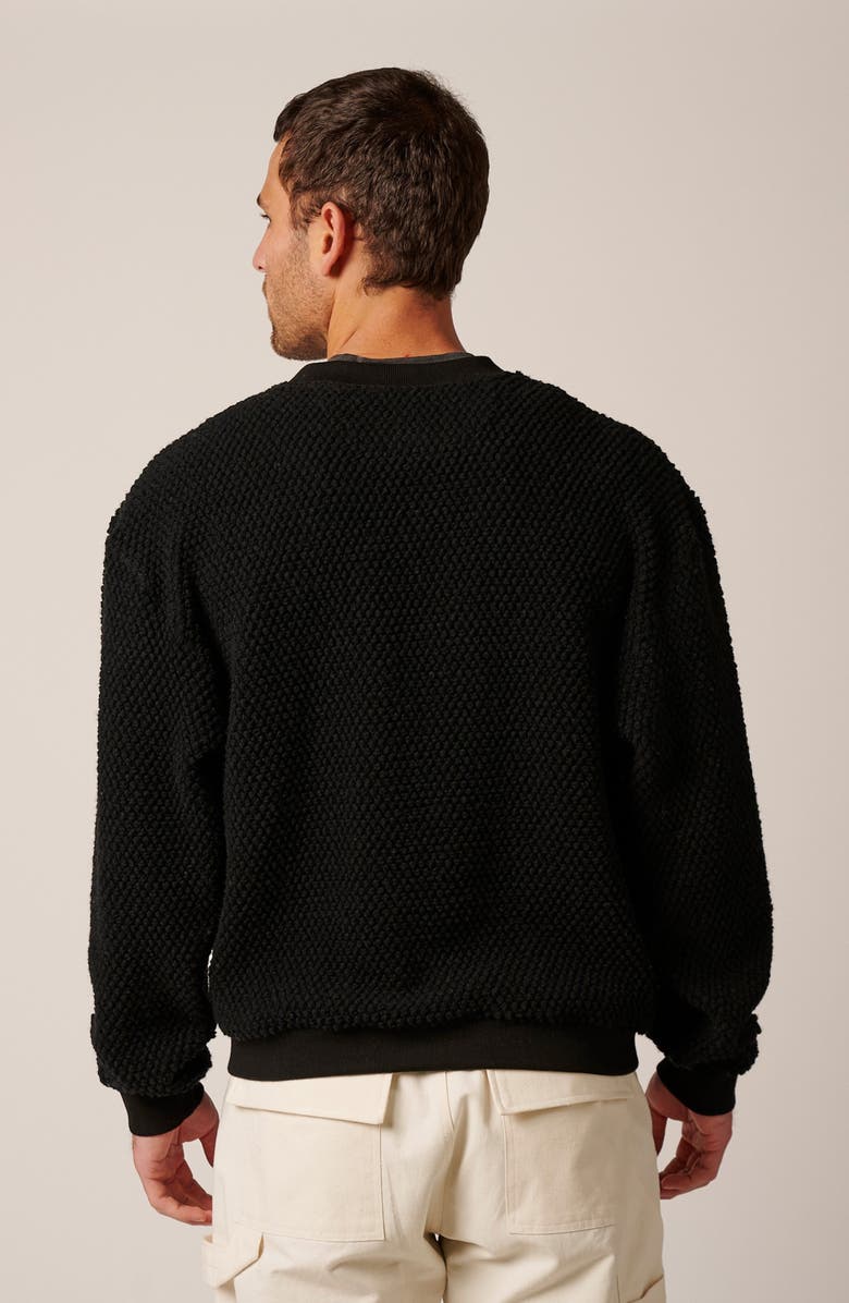 LEISURE LAB Niseko Wool Crewneck, Alternate, color, Apres Noir