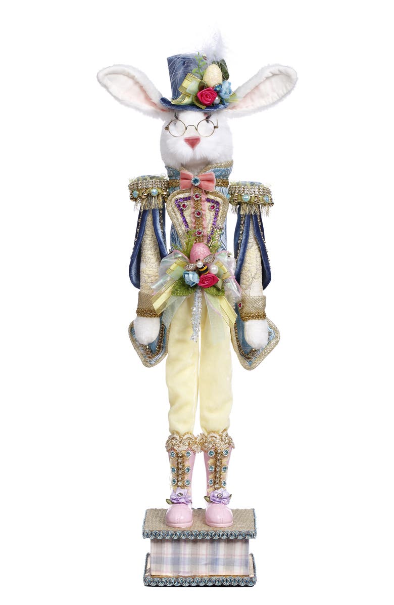 Mark Roberts Rabbit Nutcracker Yellow, Small, Main, color, Soft Yellow