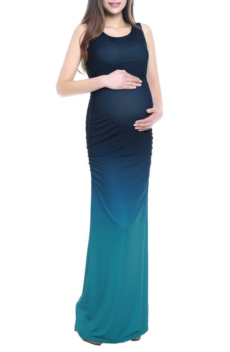 Kimi and Kai Sonia Ombré Maternity Maxi Dress, Main, color,