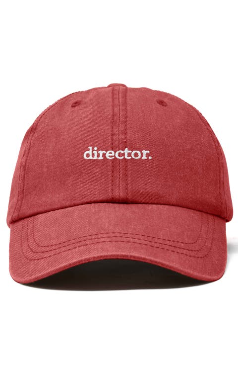 Director Embroidered Low Crown Cap