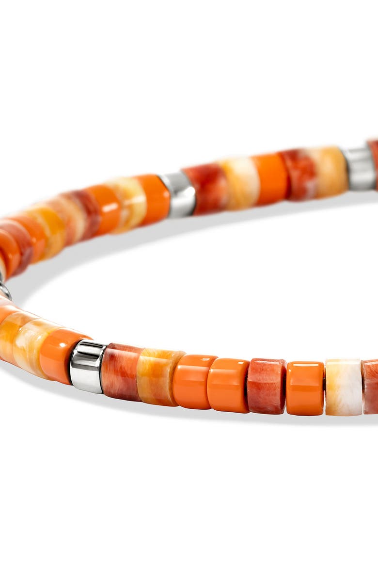 John Hardy Heishi Bead Bracelet, Alternate, color, Orange