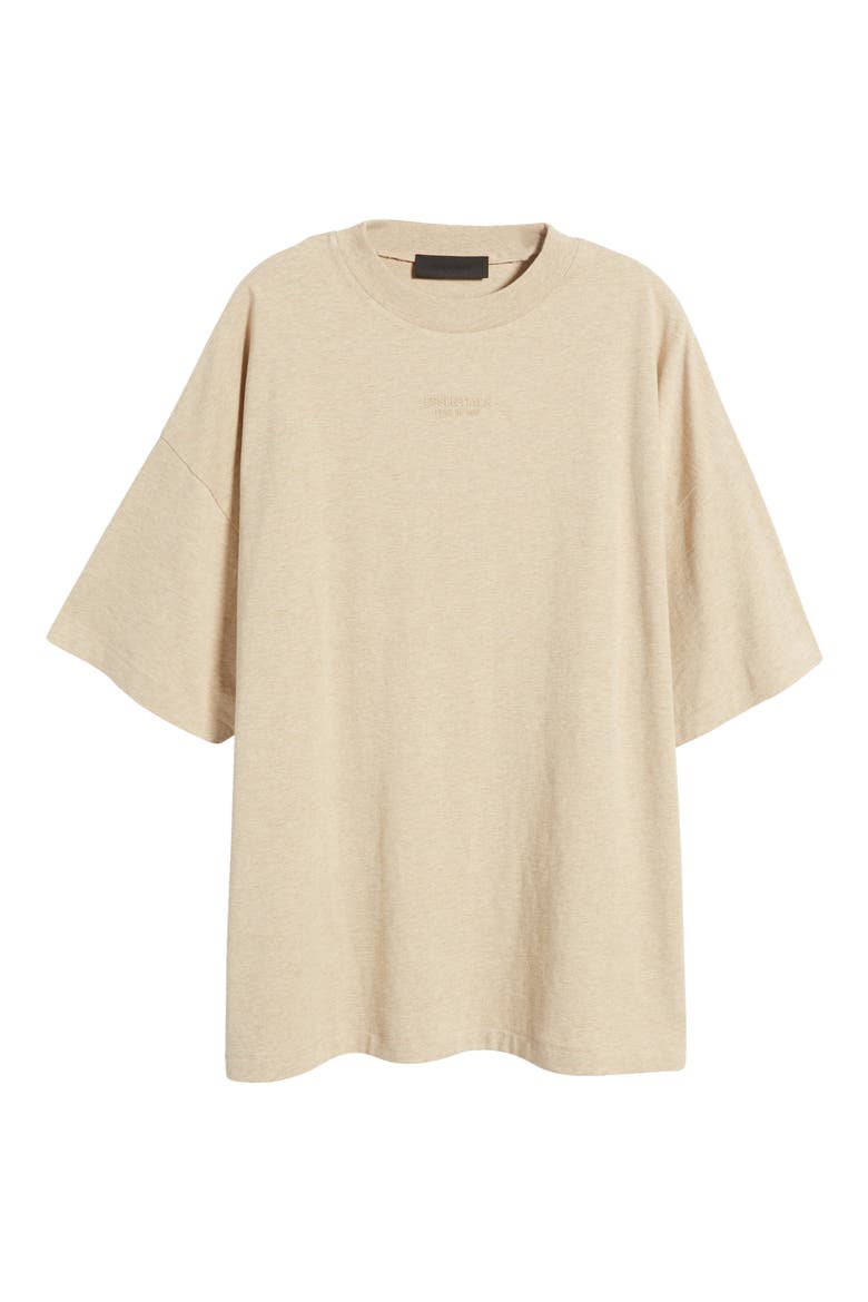 Logo Cotton T-Shirt, Alternate, color, GOLD HEATHER