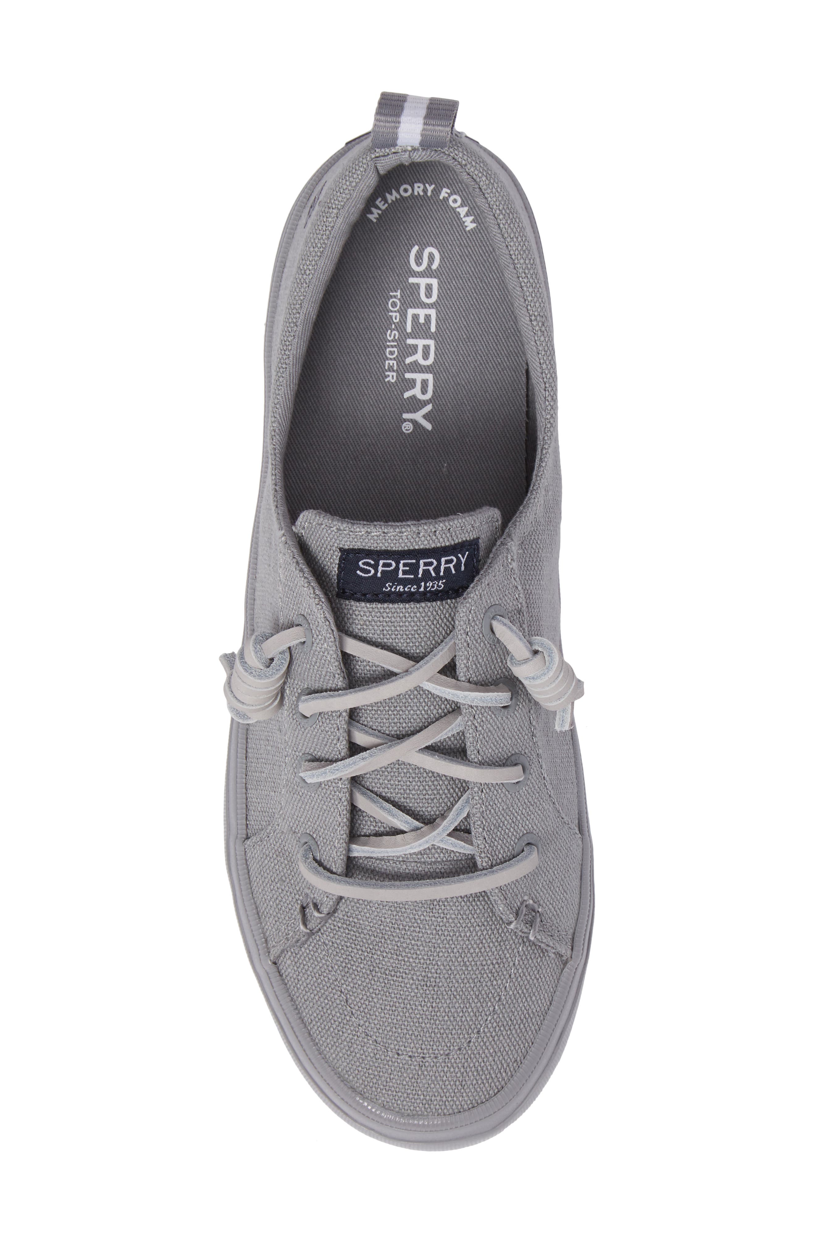 Crest Vibe Slip-On Sneaker, Alternate, color, MEDIUM GREY CANVAS