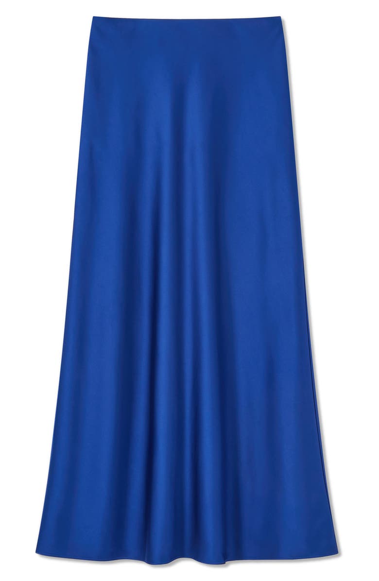 LK Bennett Lucan Bias Cut Satin Midi Skirt, Alternate, color, 