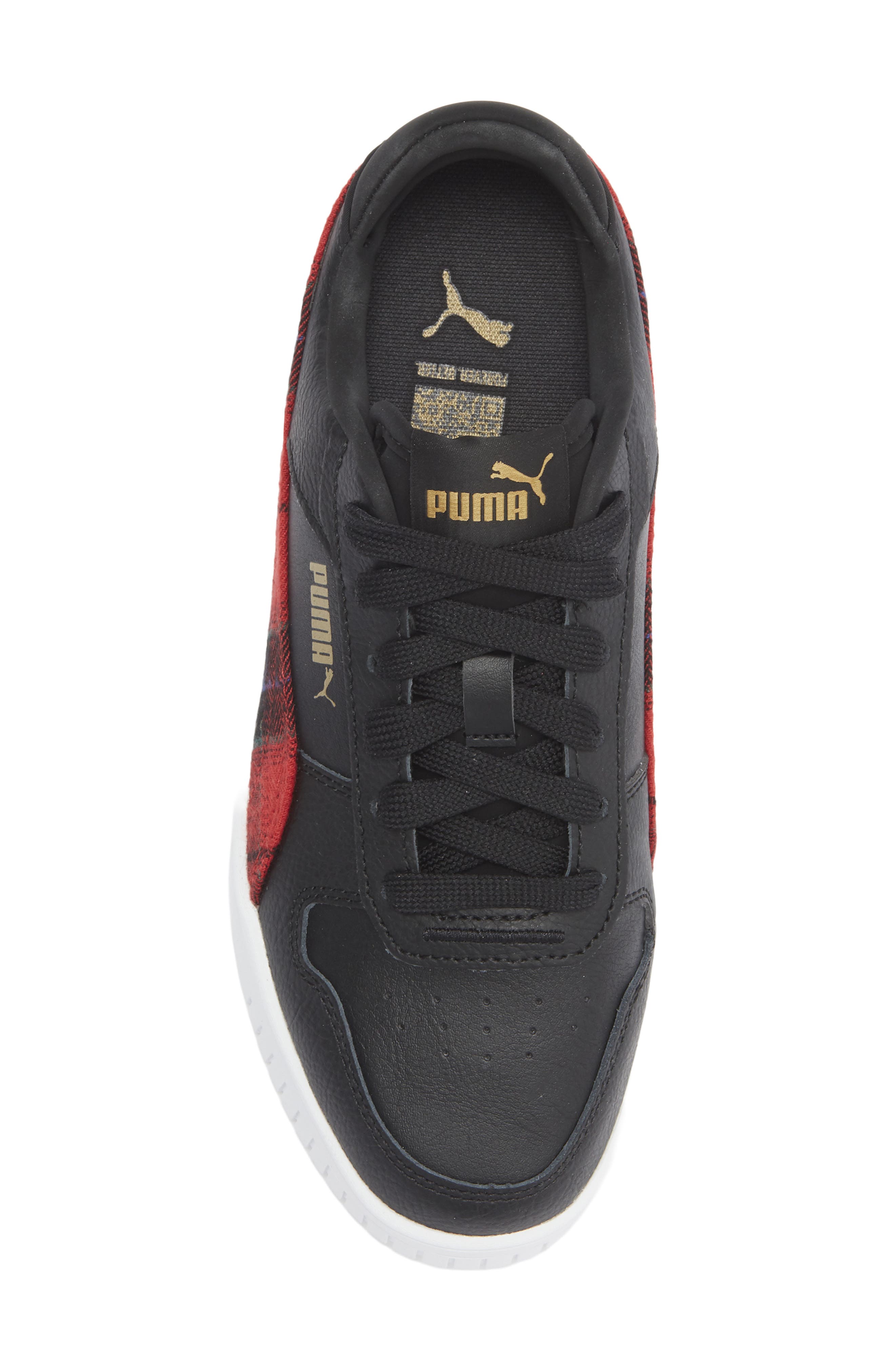 PUMA Kids' Carina Street Platform Sneaker, Alternate, color, Puma Black/ Puma Gold