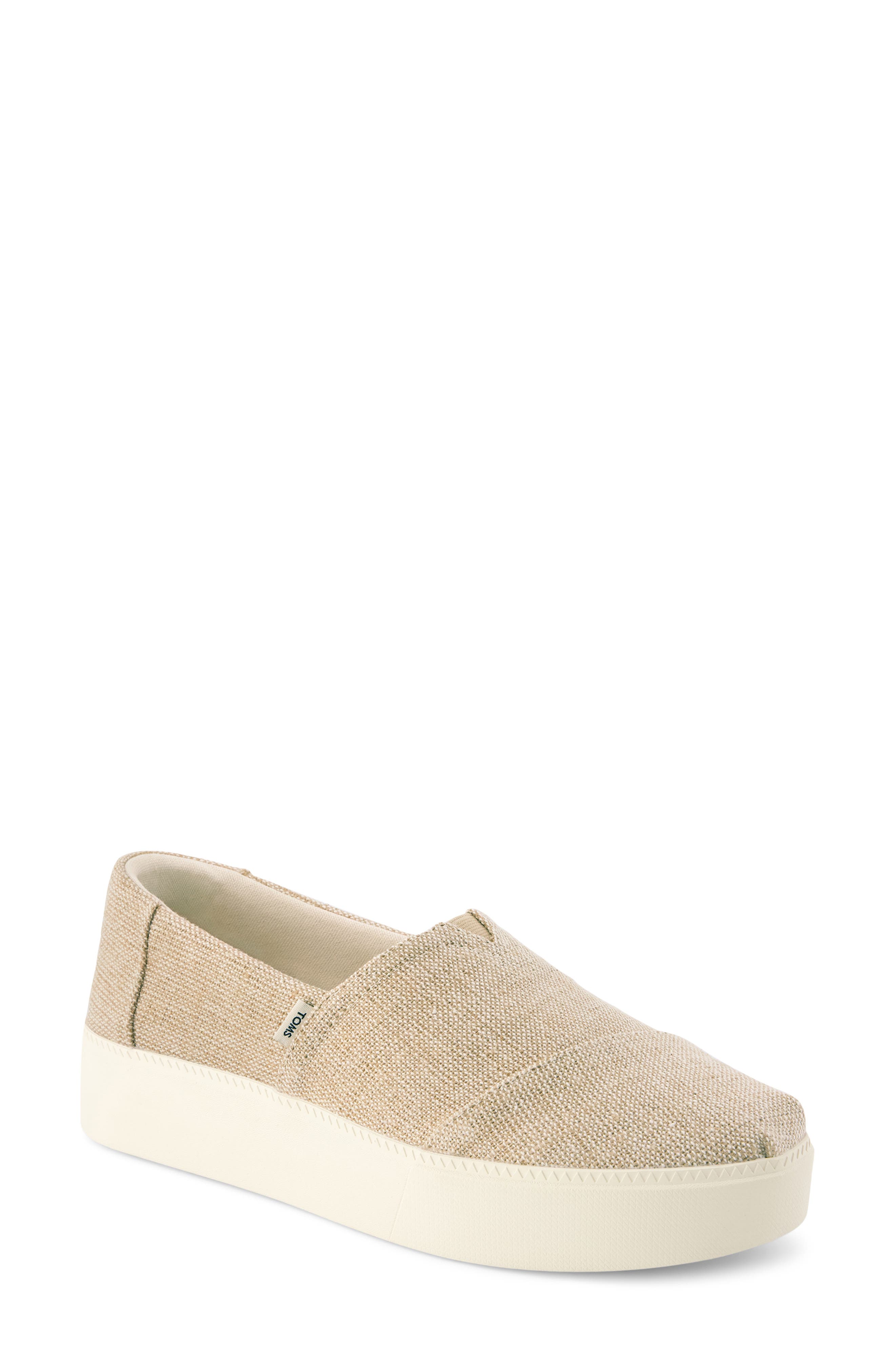 Asher Platform Slip-On Sneaker, Main, color, NATURAL