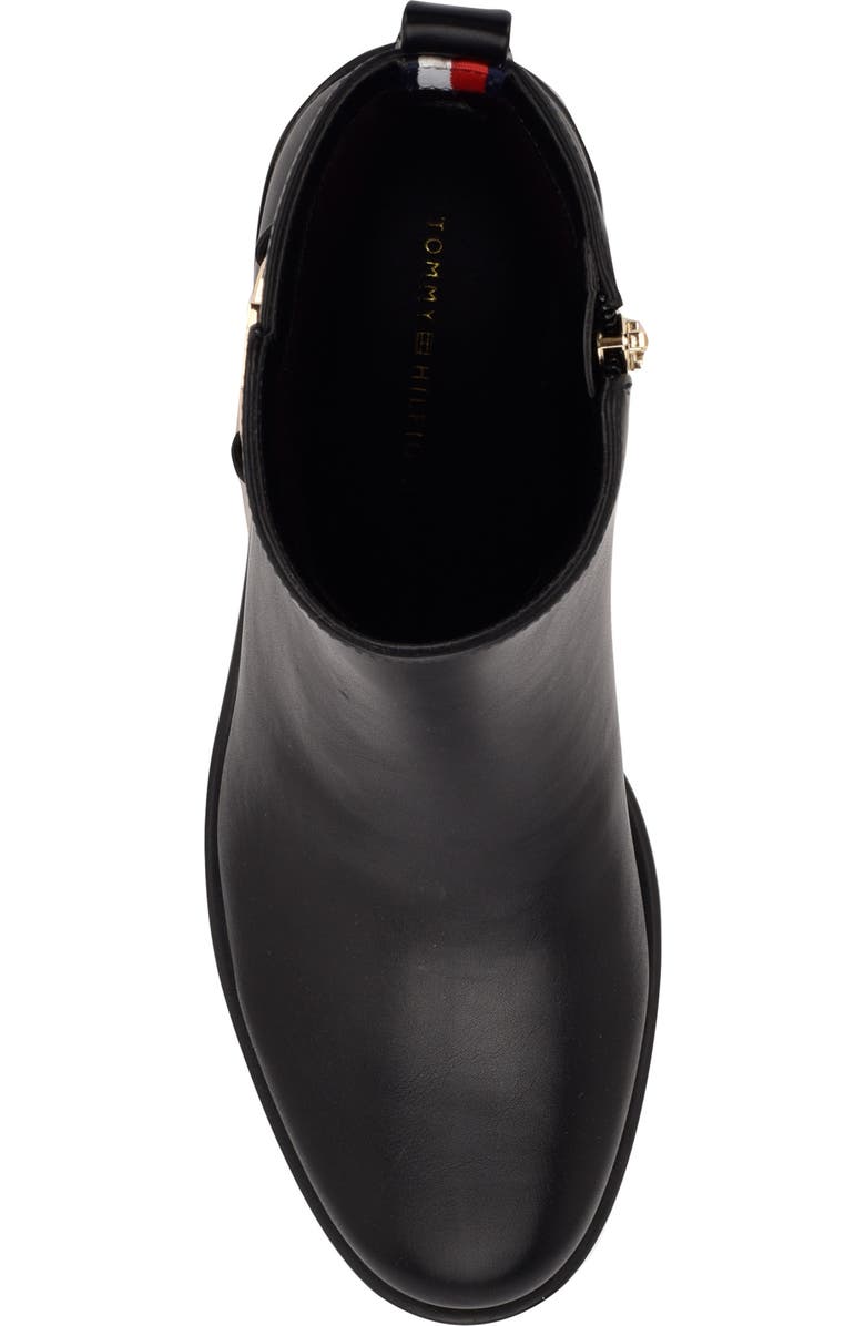 Tommy Hilfiger Imiera Faux Leather Ankle Boot, Alternate, color, Black 001
