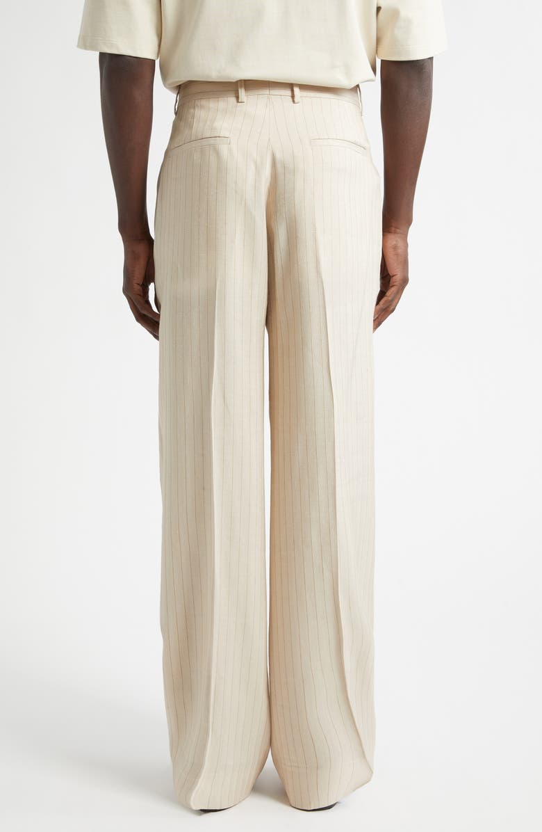 AMIRI Tailored Pinstripe Pants, Alternate, color, Alabaster Archived
