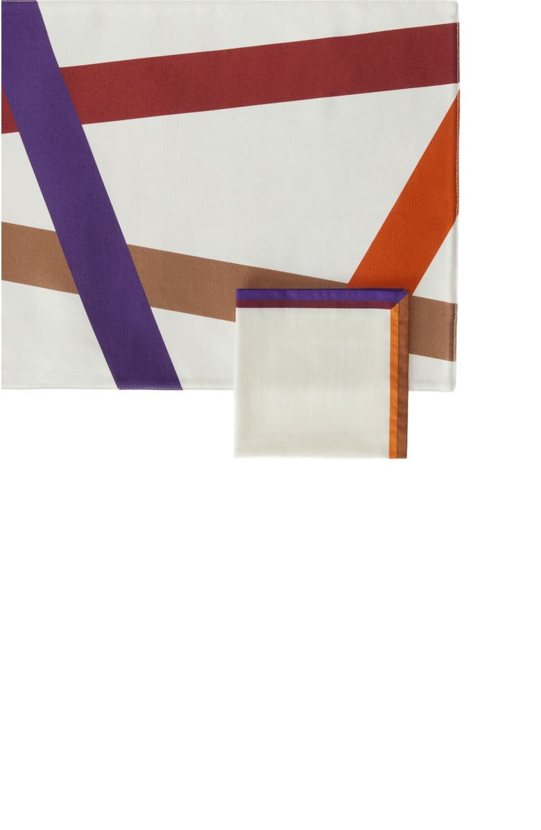 Missoni Home Set Of Two Nastri Placemats + Two Napkins, Alternate, color, Multicoloured