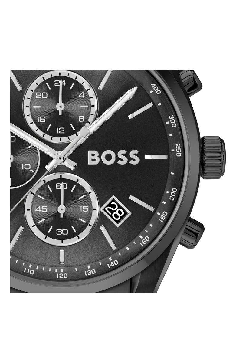 BOSS Grand Prix Chronograph Bracelet Watch, 44.5mm, Alternate, color, 