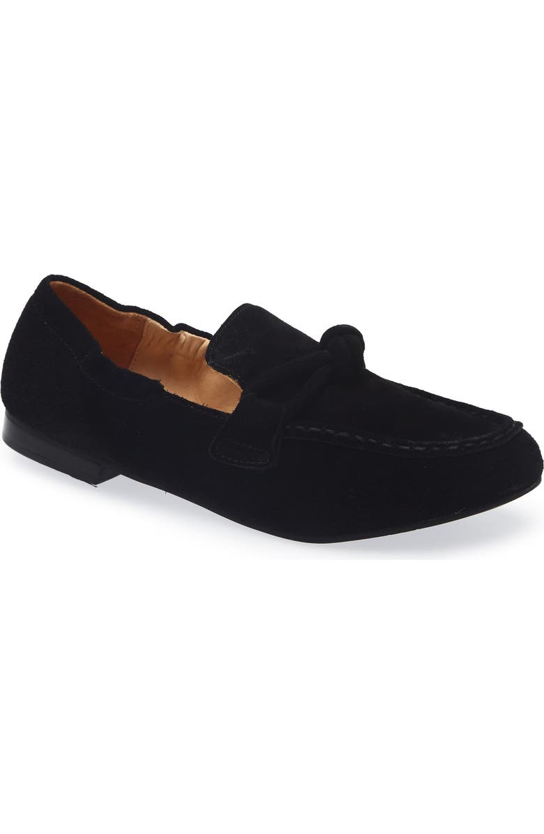 Chocolat Blu Anya Loafer, Main, color, Black Suede