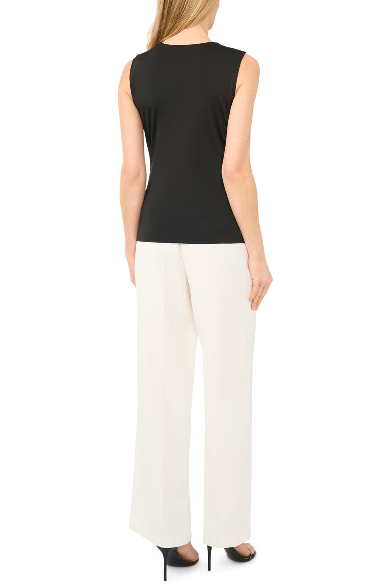 Halogen<sup>®</sup> Ruched Sleeveless Top, Alternate, color, Rich Black 060