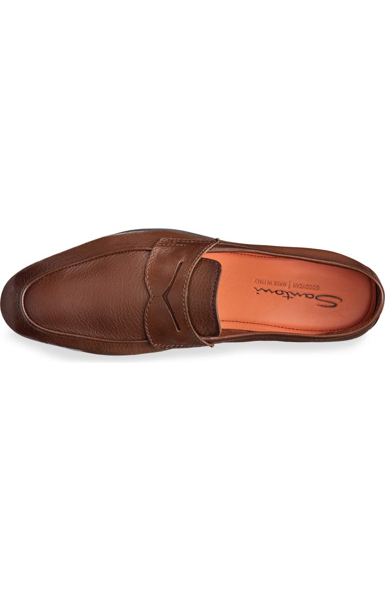Santoni Carlos Penny Loafer, Alternate, color, Light Brown