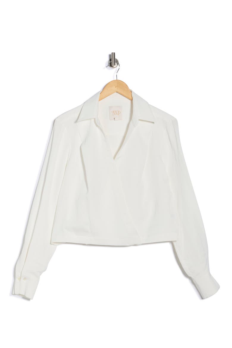 Goan Wrap Top, Main, color, WHITE