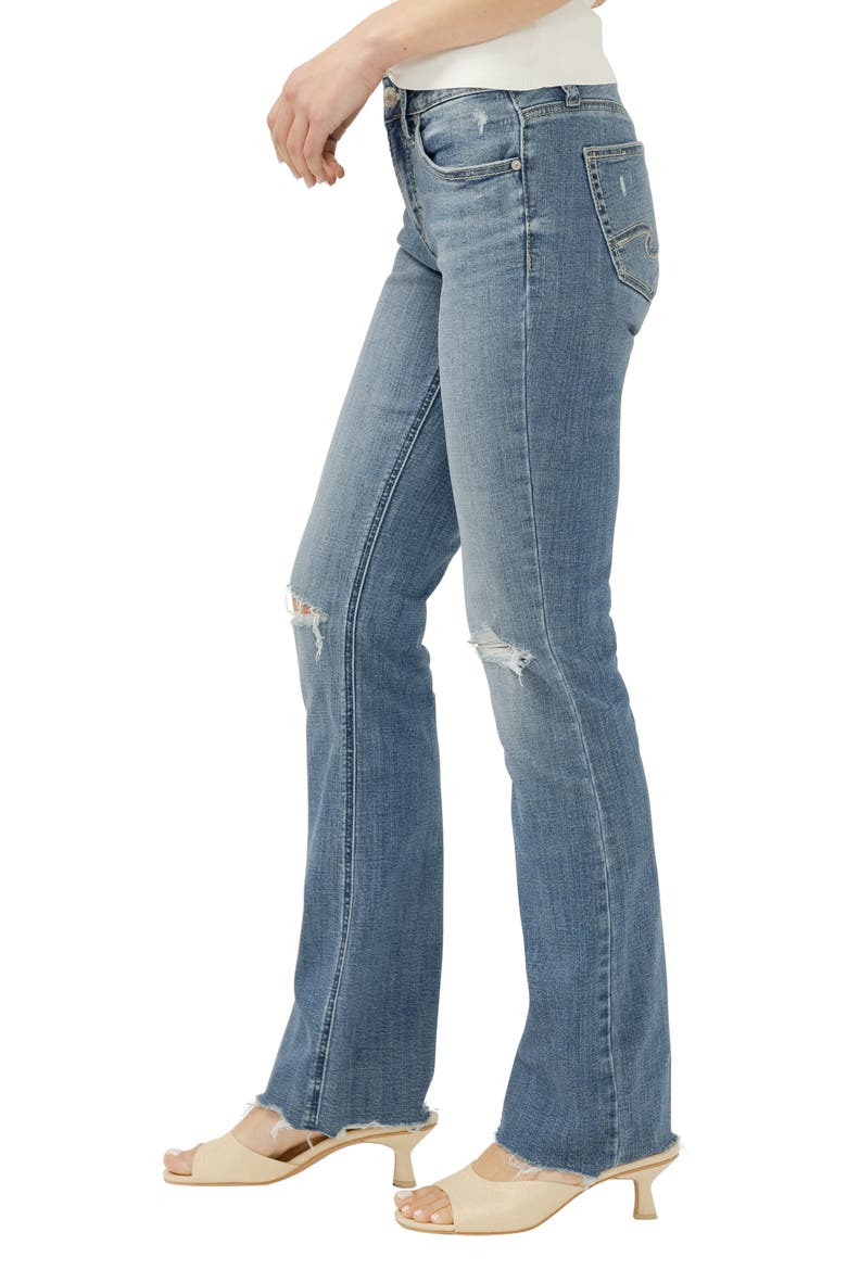 Suki Curvy Mid Rise Slim Bootcut Jeans, Alternate, color, KICKIN' IT
