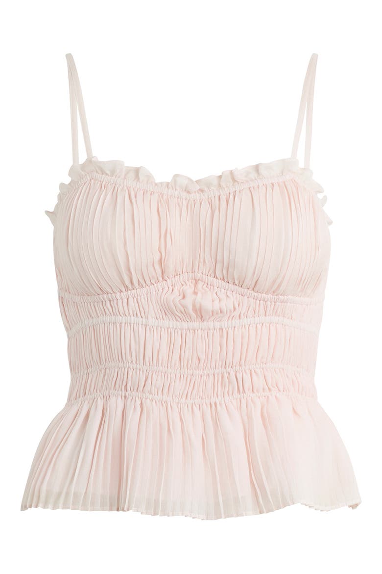 The Best Dressed Guest Shirred Camisole, Alternate, color, ROSEWATER