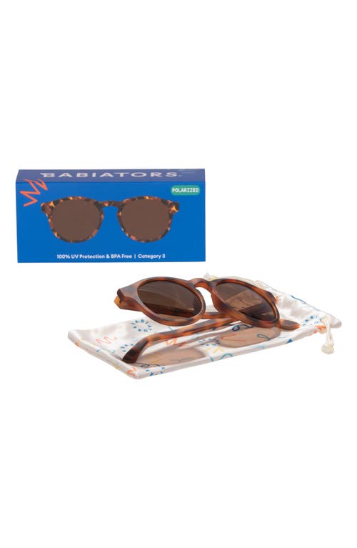 Babiators Kids' Polarized Original Keyhole Sunglasses In Brown
