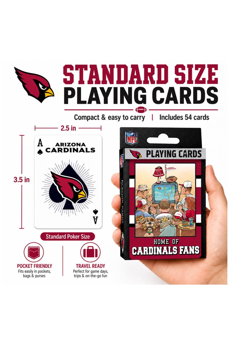 Arizona Cardinals Fan Deck Playing Cards, Alternate, color, Multicolor