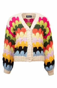 NVLT Multicolor Button Front Cardigan