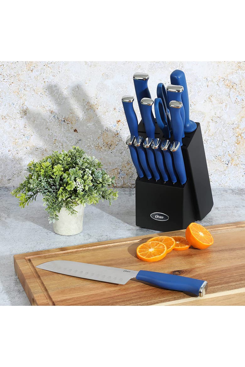 Langmore 15 Piece Stainless Steel Blade Cutlery Set, Alternate, color, Blue