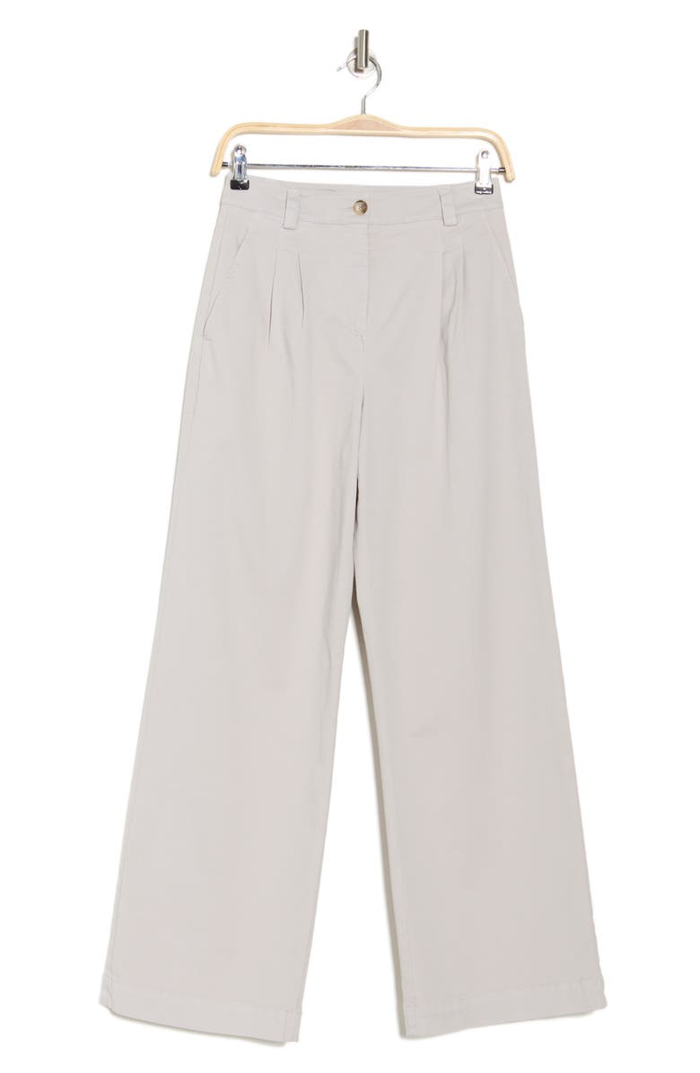 Reiss Astrid Pleated Wide Leg Pants, Alternate, color, Grey