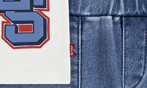 Levi's® Moto Patch T-shirt & Dobby Joggers Set In Multi