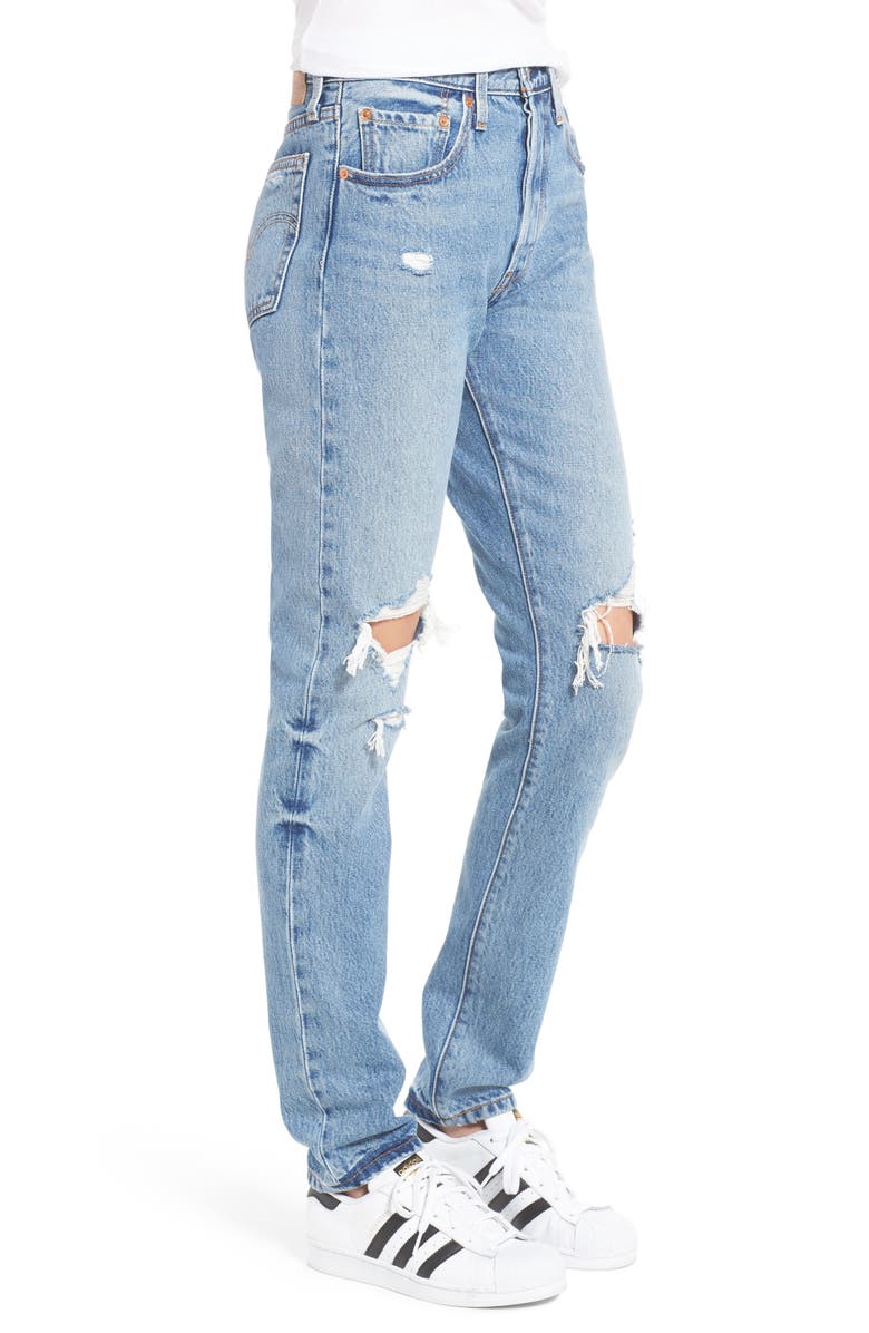 Levi's<sup>®</sup> Levis<sup>®</sup> 501 Ripped Skinny Jeans, Alternate, color,