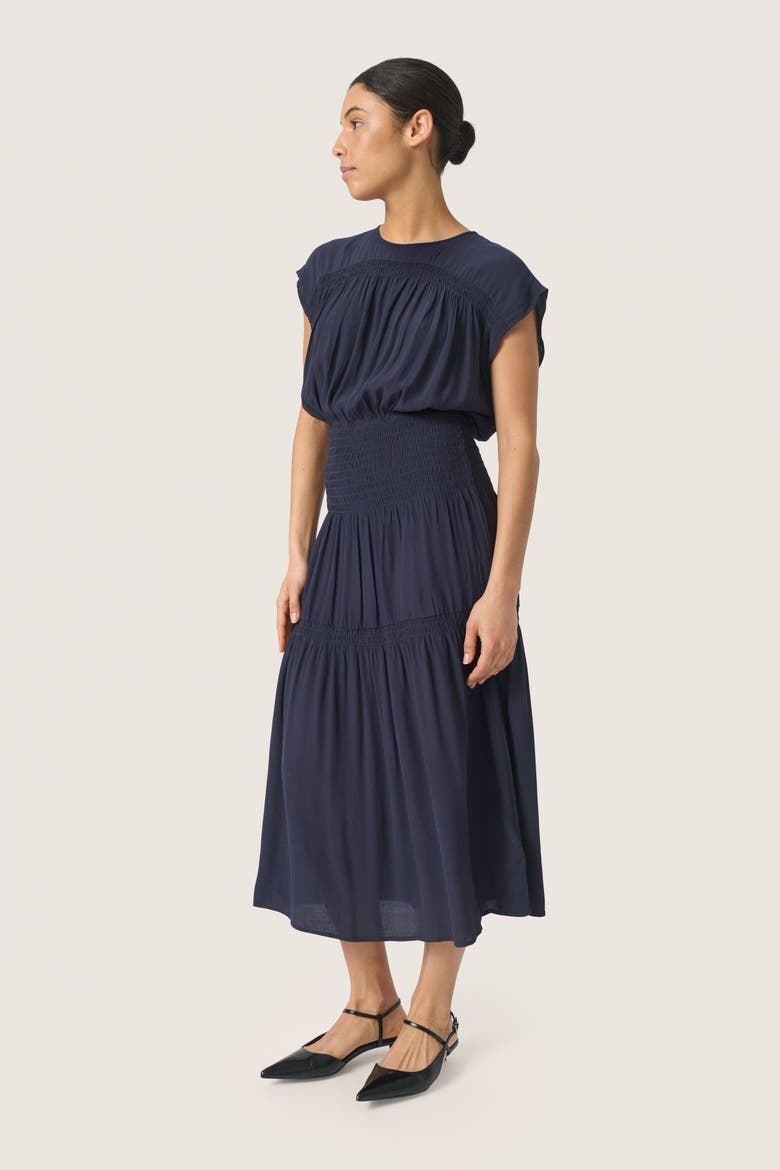 SLLayna Short Sleeve Dress, Main, color, Night Sky