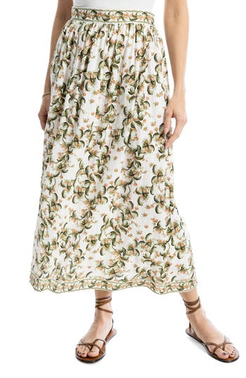 Max Studio A-line Maxi Skirt In Multi