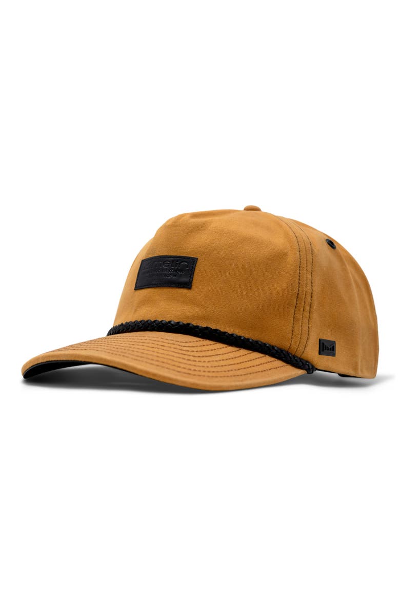 Coronado Brick Thermal Unstructured Wax'd Strapback Hat, Main, color, BRITISH KHAKI