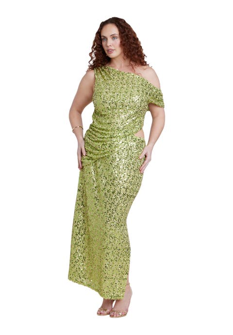 Off The Shoulder Embellished Maxi Dress