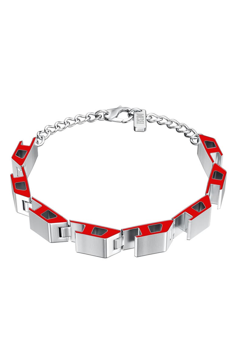DIESEL<sup>®</sup> Logo Link Bracelet, Main, color, 