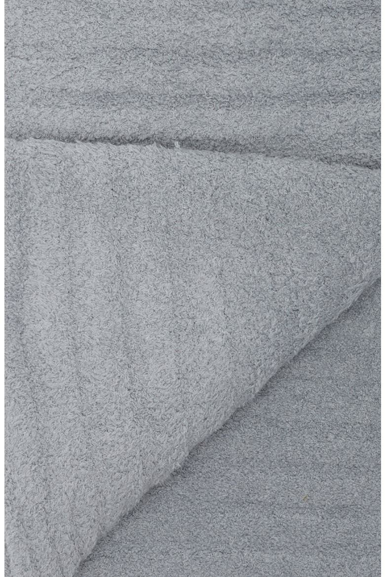 CozyChic® Chunky Rib Throw Blanket, Alternate, color, MOONBEAM